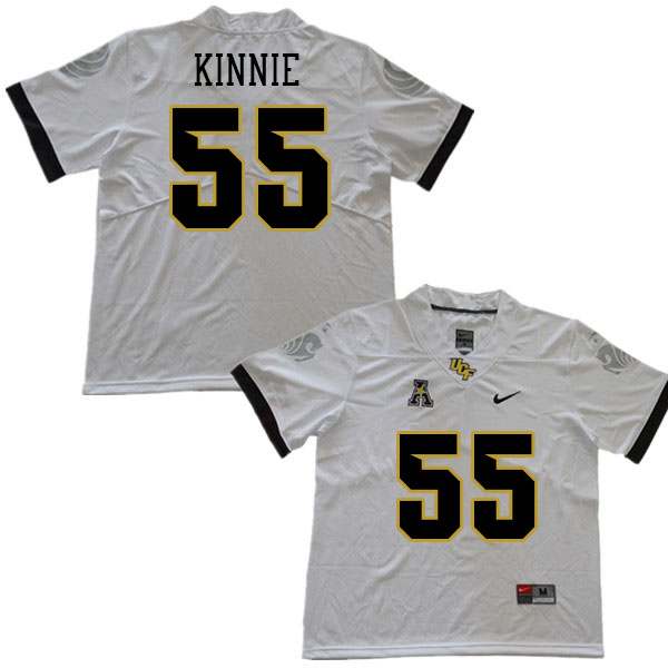 Men #55 Cameron Kinnie UCF Knights College Football Jerseys Stitched Sale-White - Click Image to Close